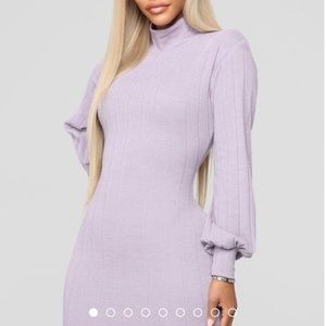 ✨NWOT✨ Fashion Nova Lavender Bodycon Dress